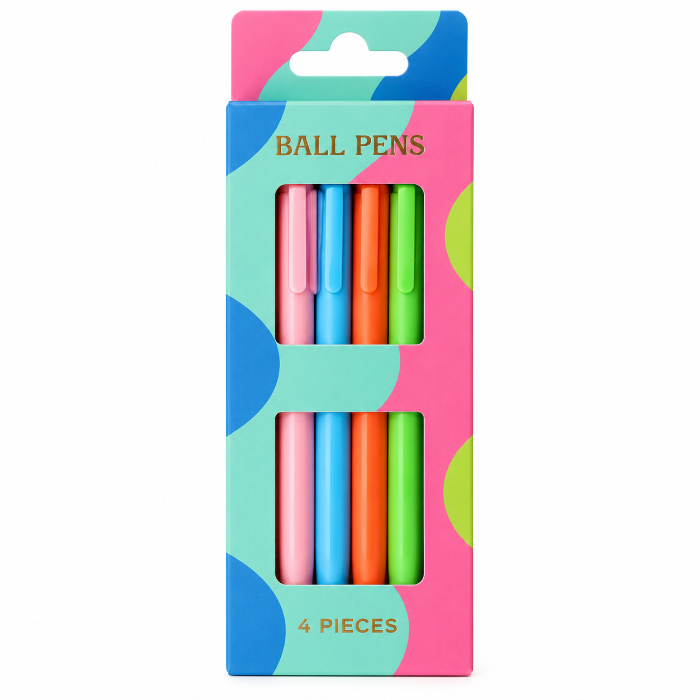 Balpennen 4 stuks