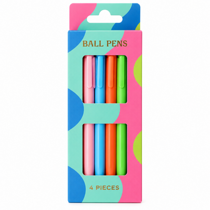 Balpennen 4 stuks