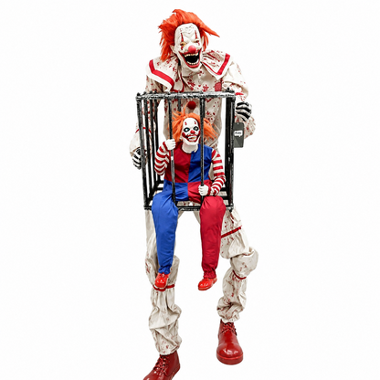 Clown met kooi 213cm