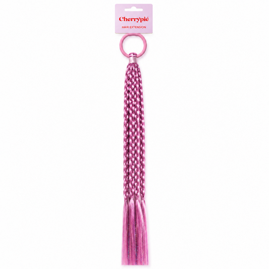 haarextensies-gevlochten-roze-met-glitter