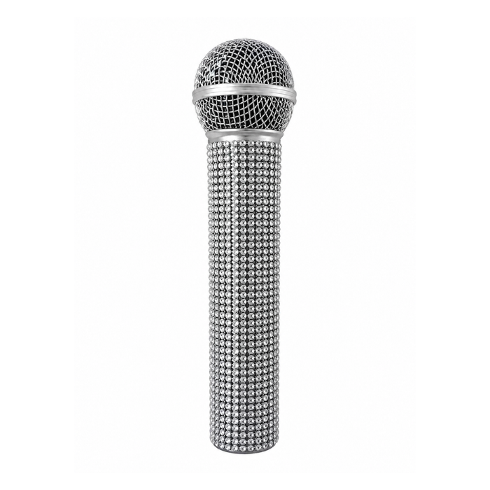 microfoon-disco-zilver