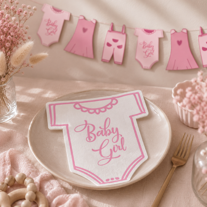 servetten-babyromper-roze-16-stuks