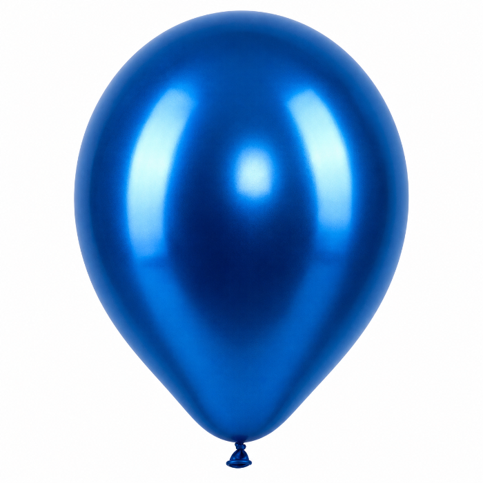 Ballonnen Metallic - Blauw - 30cm - 10 
stuks