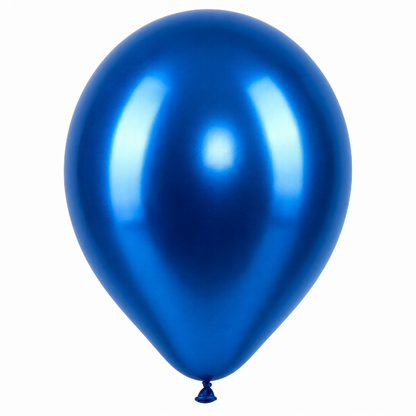 Ballonnen Metallic - Blauw - 30cm - 10 
stuks
