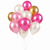 Ballonnen Metallic - Mix Roze - 30cm - 
12 stuks