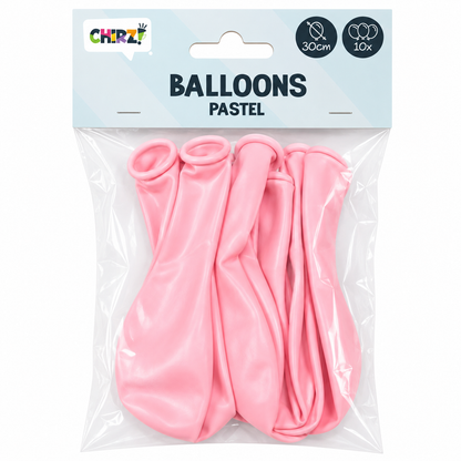 Ballonnen Pastel - Macaron Roze - 30cm 
- 10 stuks