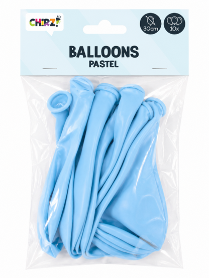 Ballonnen Pastel - Macaron Blauw - 30cm - 10 stuks