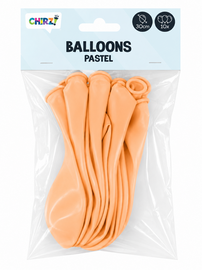 Ballonnen Pastel - Macaron Zalm - 30cm - 10 stuks