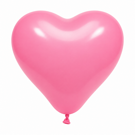 Ballonnen Pastel Hart - Roze - 30cm - 4 stuks