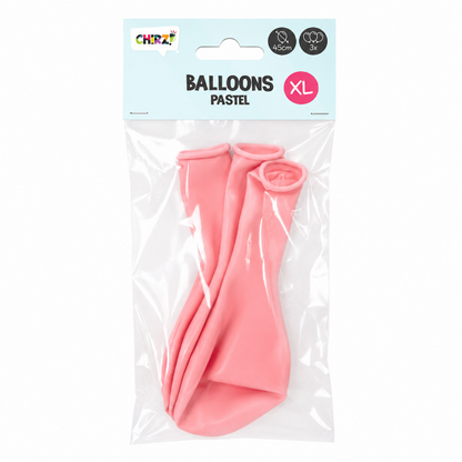 Ballonnen Pastel - Macaron Roze - 45cm - 3 stuks