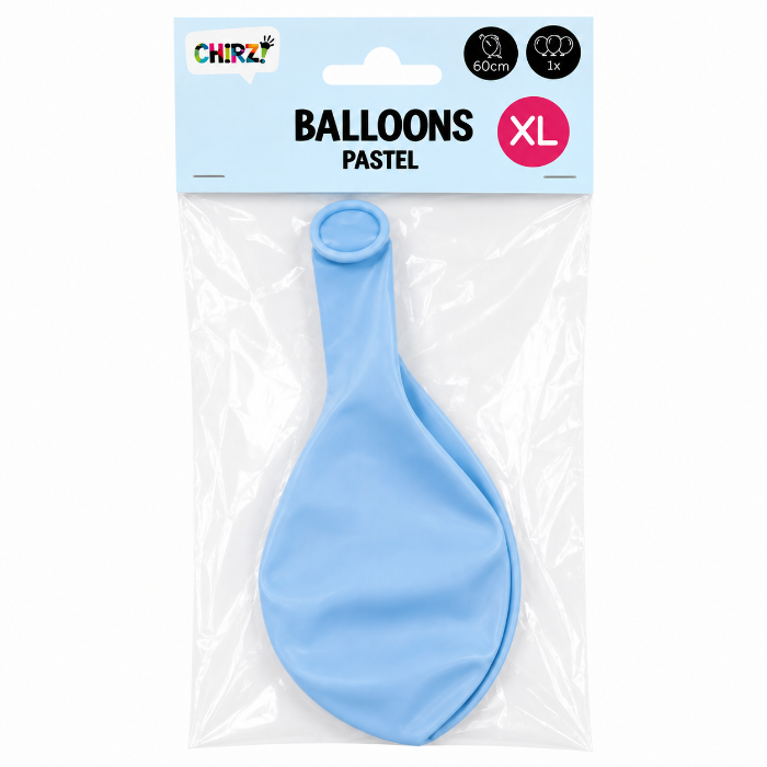 Ballonnen Pastel - Macaron Blauw - 60cm - 1 stuk