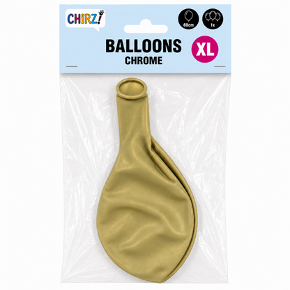 Ballonnen Chrome - Goud - 60cm - 1 stuk