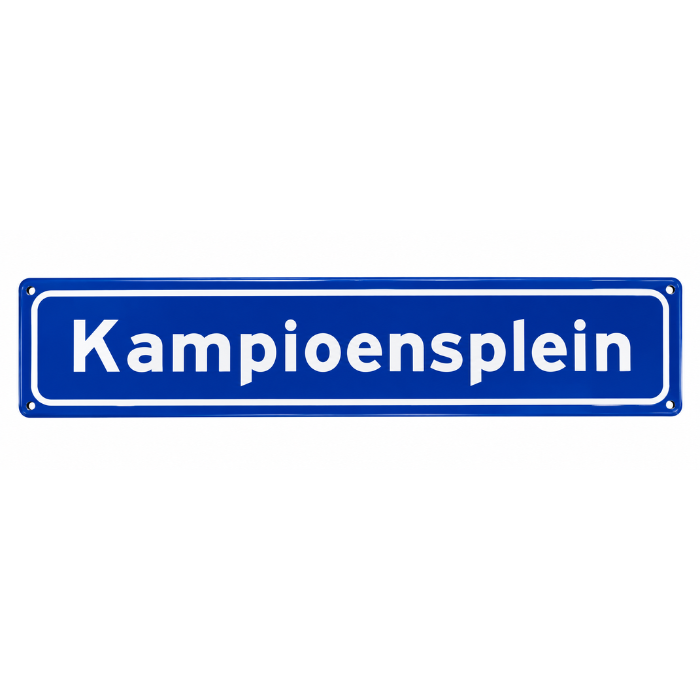Metalen bord Kampioensplein