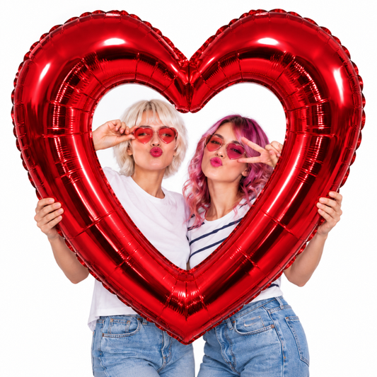 folieballon-frame-hart-rood