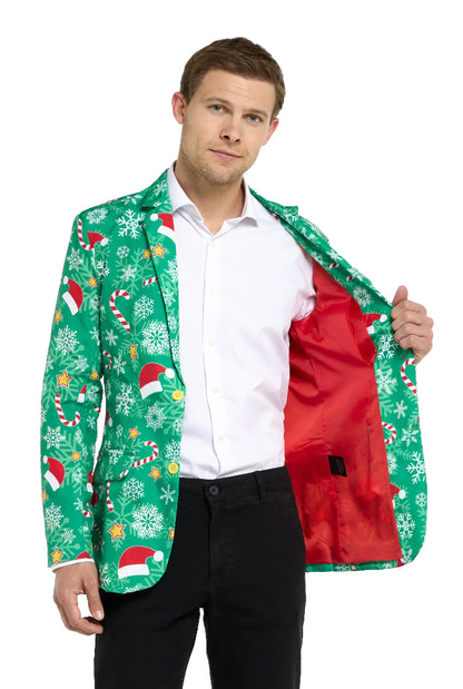 heren-blazer-xmas-time-groen-m