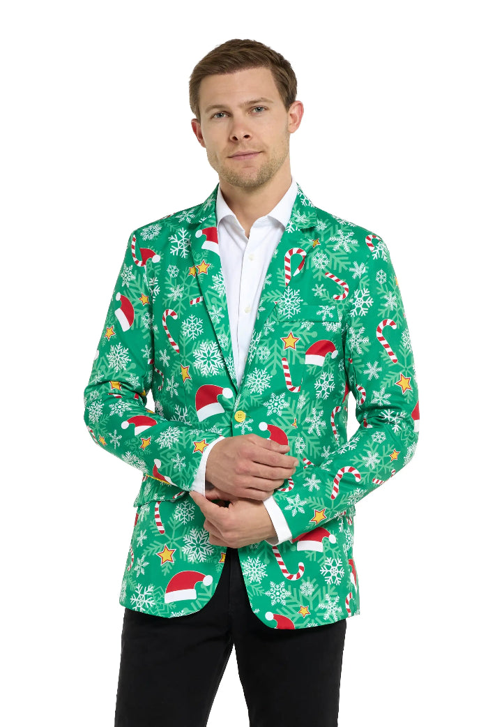 heren-blazer-xmas-time-groen-m