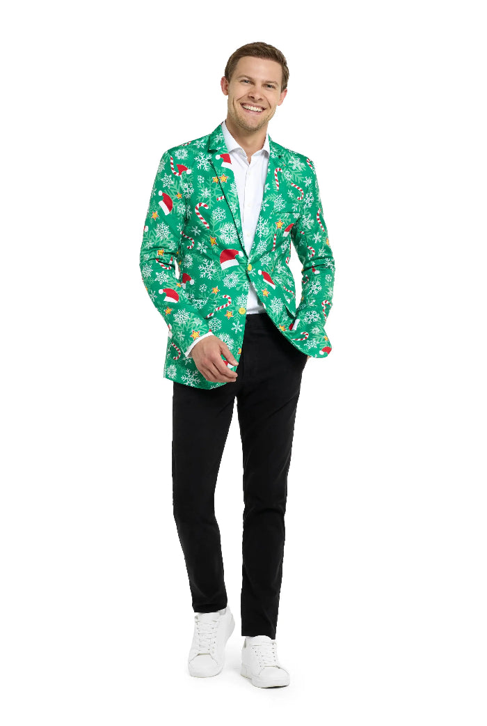 heren-blazer-xmas-time-groen-xl