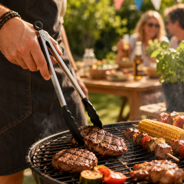 RVS BBQ tang 33 cm