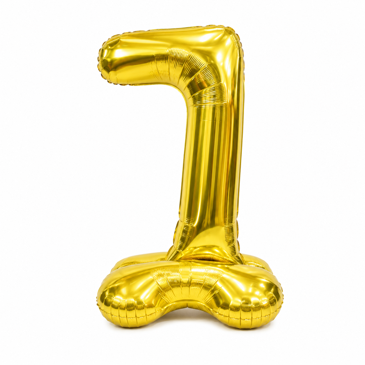 Folieballon staand - XXL - Goud - nummer 7 (103 cm)