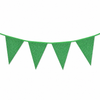 Vlaggenlijn glitter groen groot - 6m (10 vlaggen)