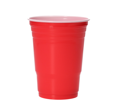 American cup - Beer pong - herbruikbaar - plastic - rood
