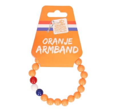 Armband - Holland - kralen - oranje
