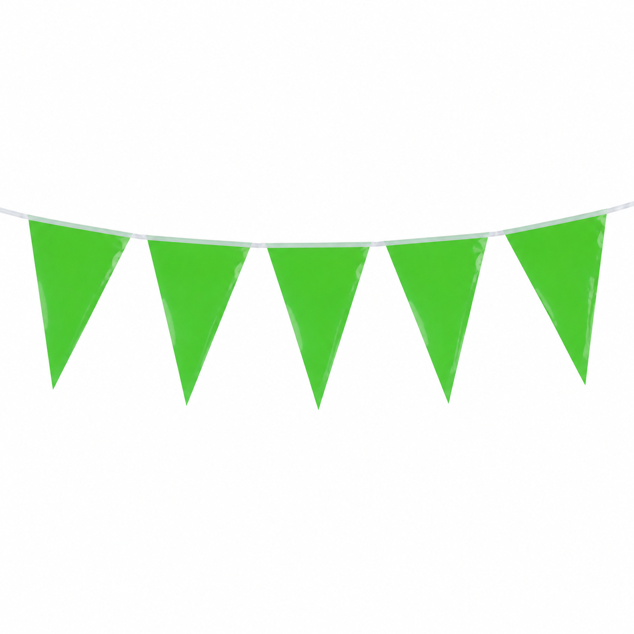 Vlaggenlijn groen - 3m (12 vlaggen)