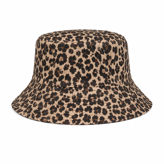 Bucket hat panter beige/bruin