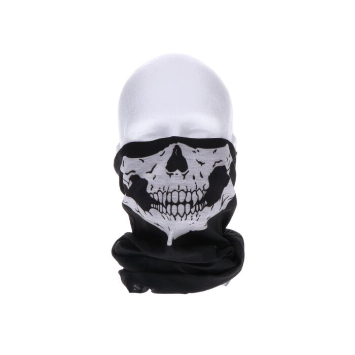 Balaclava - Halloween - schedel - zwart/wit