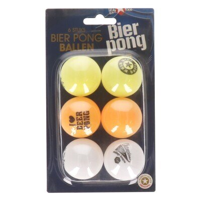 Ballen - Beer pong - meerkleurig - 6 stuks