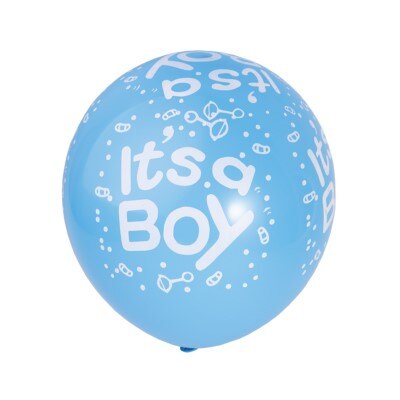 Ballonnen - babyshower - it's a boy - blauw - XL - 10 stuks