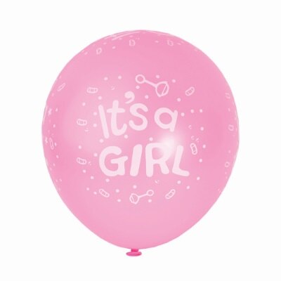 Ballonnen - babyshower - It's a girl - lichtroze - 10 stuks