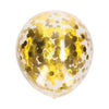Ballonnen - confetti - goud - 5 stuks