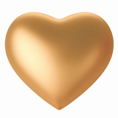 Ballonnen - hart - goud - 30cm - 4 stuks