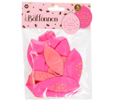 Ballonnen - prinses - Er was eens... - roze - 8 stuks
