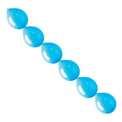 Ballonnen - slinger - lichtblauw - 15cm - 10 stuks