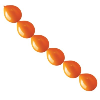 Ballonnen - slinger - oranje - 15cm - 10 stuks