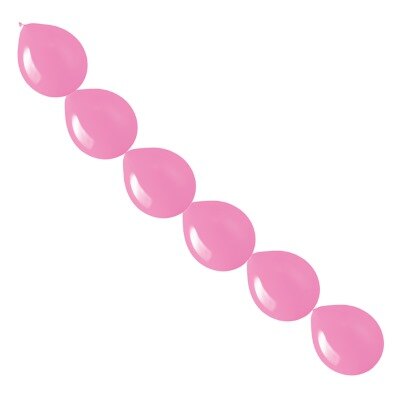 Ballonnen - slinger - roze - 15cm - 10 stuks
