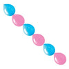 Ballonnen - slinger - roze/blauw - 15cm - 10 stuks