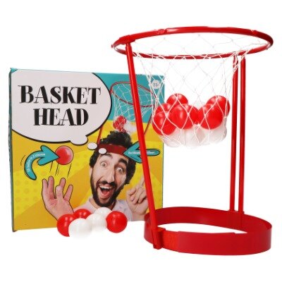 Basketbalnet - voor op je hoofd - incl. 20 ballen