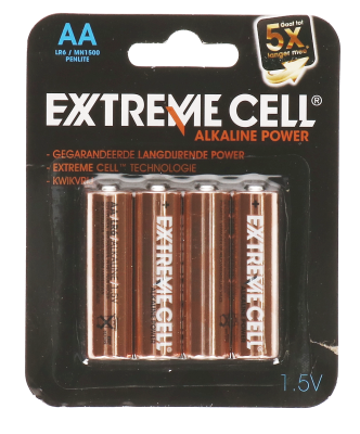 Batterij - AA Extreme cell - 4 stuks