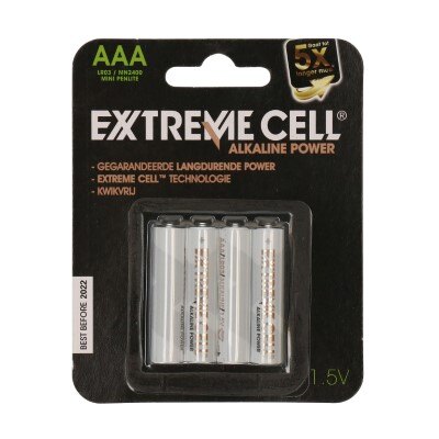 Batterij - AAA Extreme cell - 4 stuks