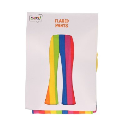 Broek - flared - regenboog - dames - maat S/M