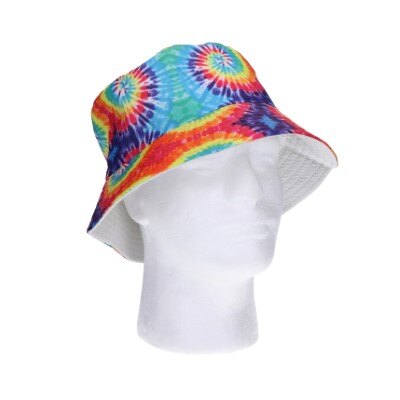 Buckethoed - tie-dye - meerkleurig