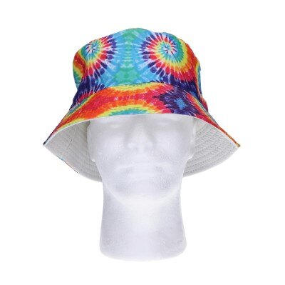 Buckethoed - tie-dye - meerkleurig