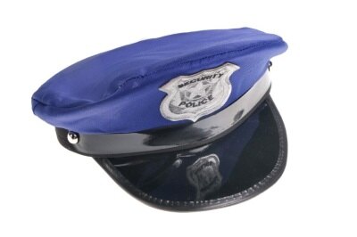 Cap - politie - met embleem - blauw