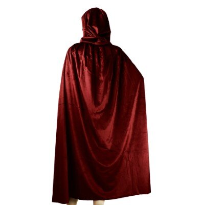 Cape - Halloween - capuchon - fluweel - rood