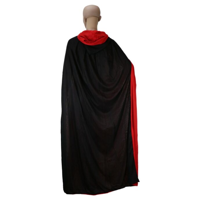 Cape - Halloween - zwart/rood - maat L