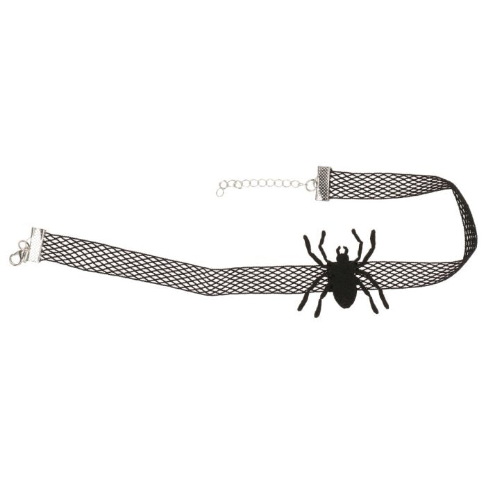 Choker - Halloween - spin - zwart