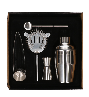 Cocktailshaker set - luxe - zilver